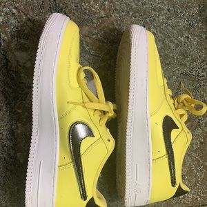Nike Yellow Airforces
